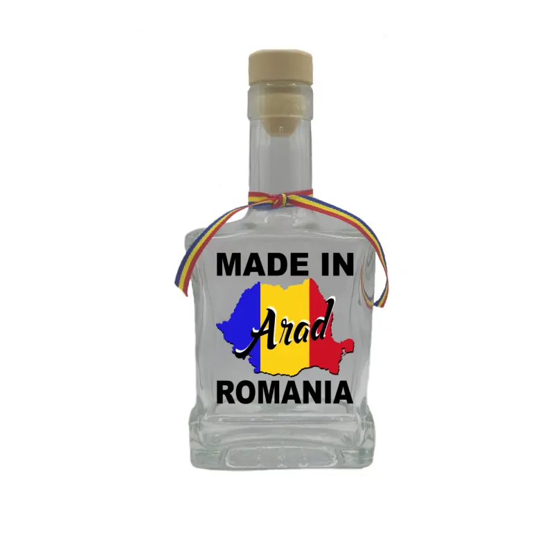 Made in arad romania, sticla cu mesaj plata, 500 ml, model divgs179 06